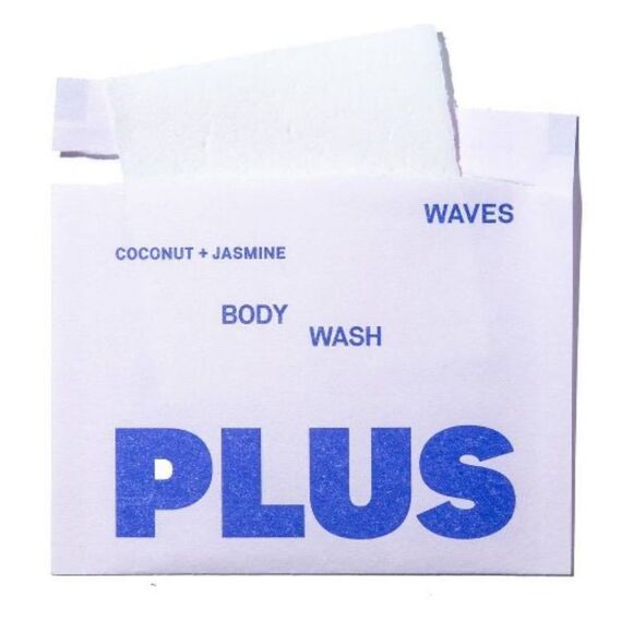 NIB PLUS Waves Body Wash Trial Size - 0.3oz/10ct Zero Waste Body Wash Sheets - Picture 3 of 5